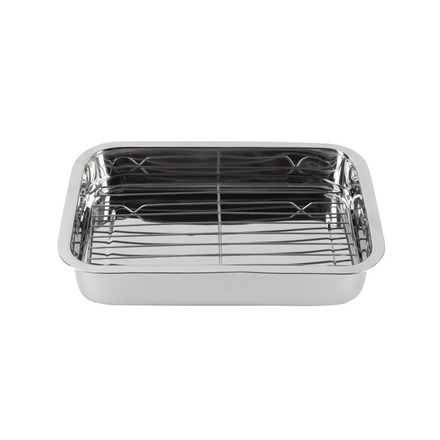 Pekáč Renberg BGEU-5577 s mřížkou PRESTO 37x26,5x6,3 cm nerez (2)