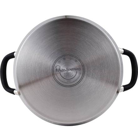 Hrnec s poklicí Masterpro BGMP-1502-BK nerez FOODIES 24 cm 5 litrů (3)