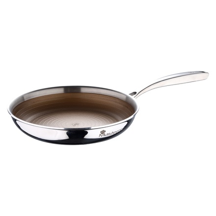 Pánev s nepřilnavým povrchem Masterpro BGMP-2115 GIRO 24 cm nerez