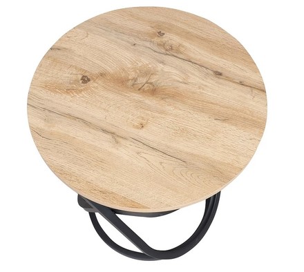 Konferenční stolek Signal EOS D, MDF dub Artisan/černá, 60cm (2)