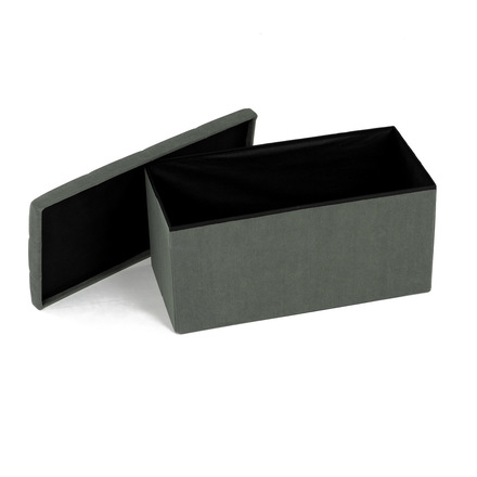 Taburet Autronic Taburet s úložným prostorem, zelená manšestrová látka (TAB-472 GRN6) (13)