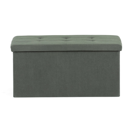 Taburet Autronic Taburet s úložným prostorem, zelená manšestrová látka (TAB-472 GRN6) (2)