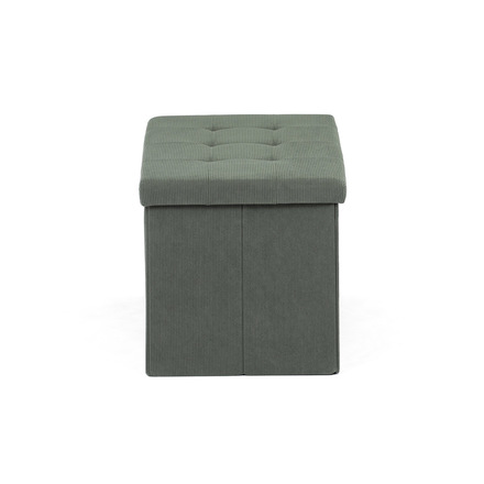 Taburet Autronic Taburet s úložným prostorem, zelená manšestrová látka (TAB-472 GRN6) (5)