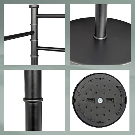 Držák na ručníky Kela KL-18976 Swing lakovaná nerez, černý 85,5 x 28,5 (2)