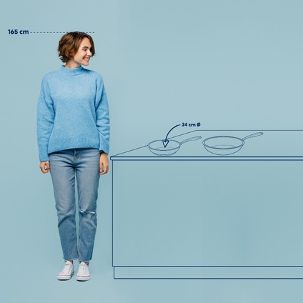 Pánev s nepřilnavým povrchem Kela KL-10202 Flavoria nerez 18/10 24 cm (5)