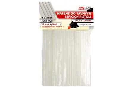 Lepidlo Enpro Lepidlo tavné PAK 02, O 7,4 x 100 mm, 30 ks, transparentní