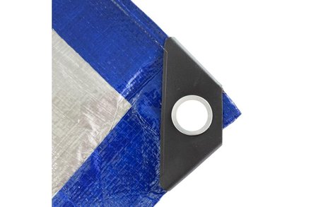 Plachta Enpro Plachta zakrývací PROFI, 4 x 6 m, 140 g/m?, modro - stříbrná (3)