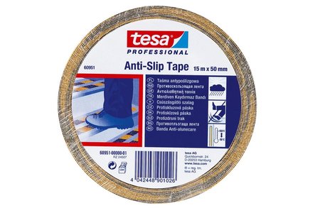 Páska protiskluzová Tesa Páska protiskluzová výstražná 60951, 15 m x 50 mm, černo-žlutá