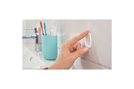 Háček lepicí Tesa Háček lepicí, oválný, malý, bílý, Powerstrips (6)