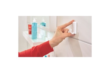 Háček lepící Tesa Háček lepící, chromový, velký, Powerstrips (7)