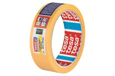 Páska maskovací Tesa Páska maskovací, 25 m x 30 mm, žlutá, Professional 4344 Precision Mask (1)