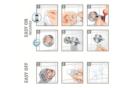 Držák kelímku na zubní kartáček Tesa Držák kelímku na zubní kartáček, Moon (4)