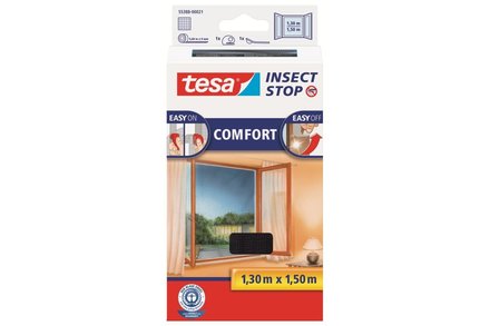 Síť proti hmyzu Tesa Síť proti hmyzu 1,3 x 1,5 m, antracitová, Comfort