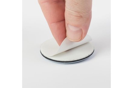 Kluzák na stěhování Walteco Kluzák univerzální O 40 mm, samolepící, šedý, 4 ks (1)