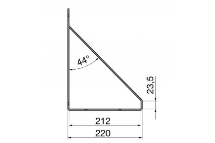 Konzole Walteco Konzole Grand, 30 x 22 cm, matná černá (1)