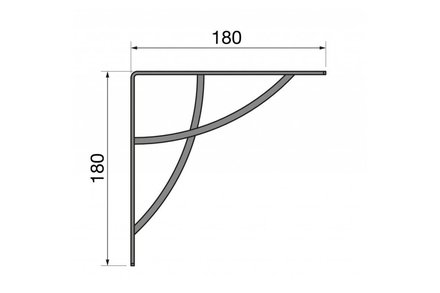 Konzole Walteco Konzole Nivo, 18 x 18 cm, matná černá (1)