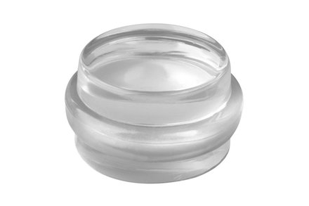 Zarážka do dveří Walteco Zarážka dveřní, O 38 x 21 mm, transparentní, samolepící