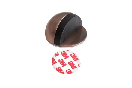 Zarážka do dveří Walteco Zarážka dveřní, O 44 x 25 mm, samolepící, antik měď