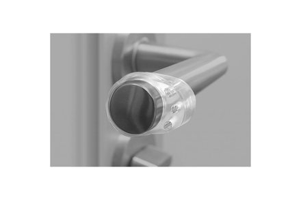 Zarážka dveřní Walteco Zarážka dveřní na kliku, jednoduchá, plast, transparentní (1)