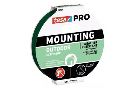 Páska montážní Tesa Páska montážní, oboustranná, pěnová, venkovní, 5 m x 19 mm, zelená