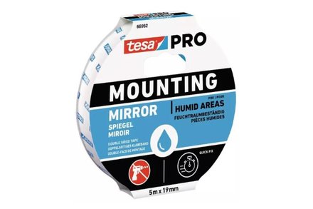 Páska montážní Tesa Páska montážní oboustranně lepící 66952, na zrcadla, 5 m x 19 mm, bílá