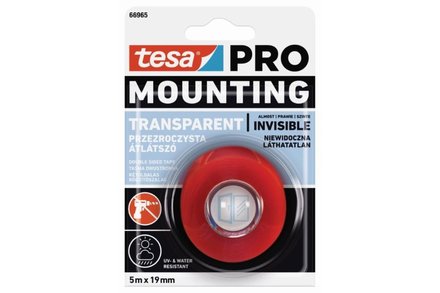 Páska montážní Tesa Páska montážní oboustranně lepící 66965, průhledná, 5 m x 19 mm