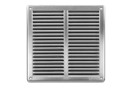 Mřížka větrací Haco Mřížka větrací se síťovinou VM, 250 x 250 mm, nerez 0708