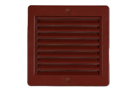 Mřížka větrací Haco Mřížka větrací se síťovinou VM, 150 x 150 mm, hnědá 0212