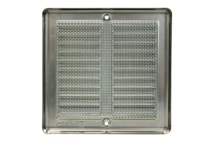 Mřížka větrací Haco Mřížka větrací se síťovinou VM, 150 x 150 mm, nerez 0701 (1)
