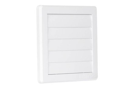 Mřížka větrací Haco Mřížka větrací gravitační VM, 150 x 150 mm G/100 mm, bílá 0215 (1)