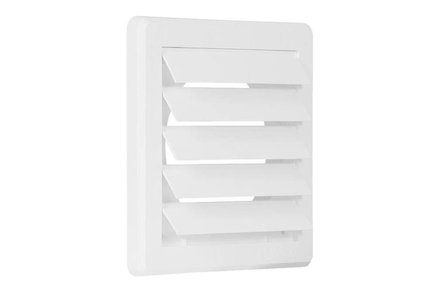 Mřížka větrací Haco Mřížka větrací gravitační VM, 150 x 150 mm G/100 mm, bílá 0215 (2)