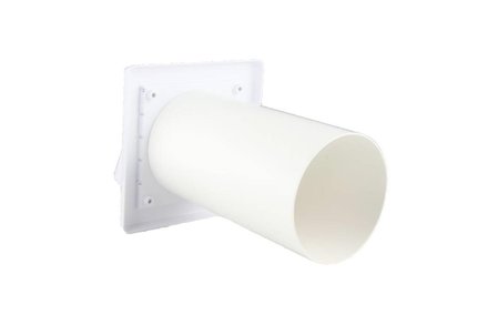 Mřížka větrací Haco Mřížka větrací gravitační - klapka VM, 150 x 150 mm GK/100 mm, bílá 0239 (2)