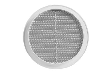 Mřížka větrací Haco Mřížka větrací kruhová se síťovinou VM, O 110 mm, bílá 0407 (2)