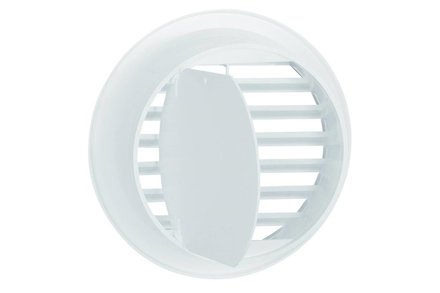 Mřížka větrací Haco Mřížka větrací kruhová uzavíratelná VM, O 125 mm UB, bílá 0423 (1)