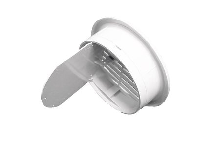 Mřížka větrací Haco Mřížka větrací kruhová uzavíratelná VM, O 125 mm UB, bílá 0423 (2)