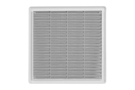 Mřížka větrací Haco Mřížka větrací - krytka se síťovinou VM, 300 x 300 mm KB, bílá 0301 (2)