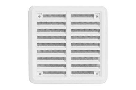 Mřížka větrací Haco Mřížka větrací - krytka se síťovinou VM, 100 x 100 mm KB, bílá 0307