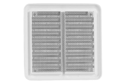 Mřížka větrací Haco Mřížka větrací - krytka se síťovinou VM, 100 x 100 mm KB, bílá 0307 (2)
