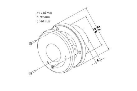 Ventil Haco Ventil talířový s regulací TV O 100 mm, bílý 0420 (5)