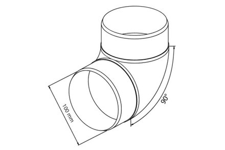 Koleno Haco Koleno kulaté CKO, O 90/100 mm 0624 (1)