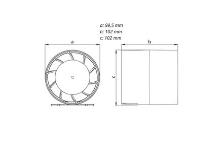 Ventilátor Haco Ventilátor potrubní, 150 mm, standardní provedení 0931 (3)