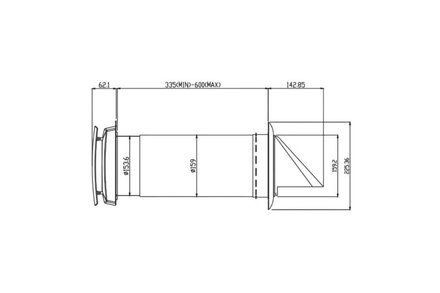 Jednotka rekuperační stěnová Haco Jednotka rekuperační stěnová SRJ 3 W (2)