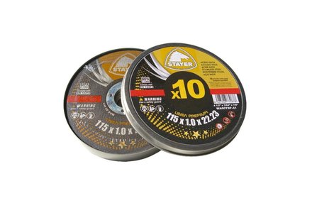 Kotouč řezný Stayer Kotouč řezný na kov PREMIUM T41, O 125 x 1 x 22,23 mm, 10 ks (1)