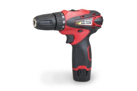 Aku vrtačka Stayer PBL 122 BK, 12V, 2Ah, 2 baterie Li-ion, kufr