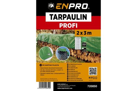 Plachta Enpro Plachta zakrývací PROFI, 2 x 3 m, 200 g/m2, zelená (3)