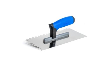 Hladítko Enpro Hladítko nerez, zub 4 mm, 130 x 270 mm, gumová rukojeť