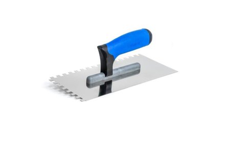 Hladítko Enpro Hladítko nerez, zub 10 mm, 130 x 270 mm, gumová rukojeť