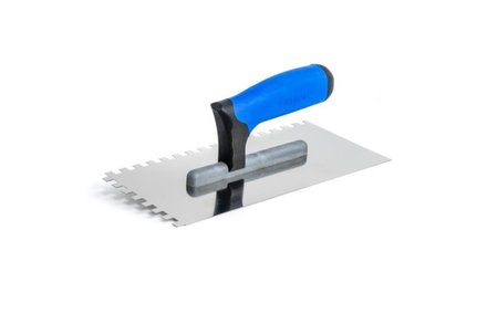 Hladítko Enpro Hladítko nerez, zub 12 mm, 130 x 270 mm, gumová rukojeť