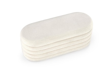 Taburet Halmar BLISS s úložným prostorem, krémová (1p=1szt) (1)