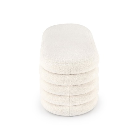 Taburet Halmar BLISS s úložným prostorem, krémová (1p=1szt) (4)